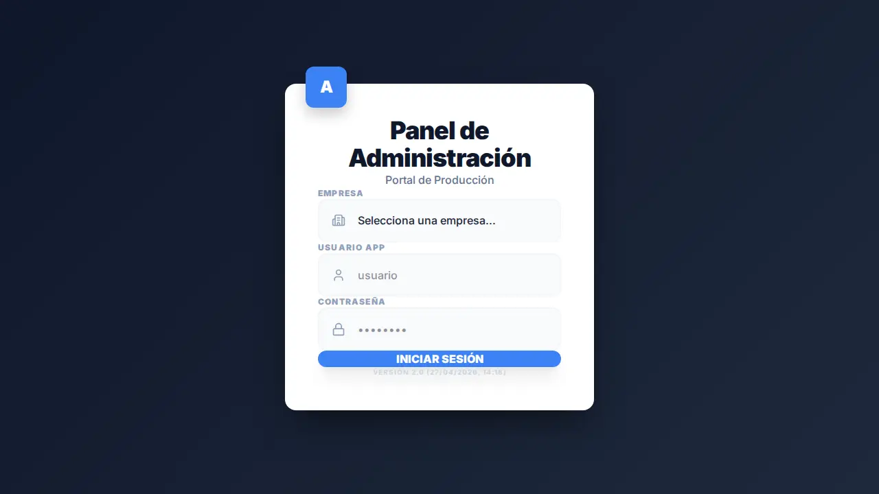 Acceso al panel